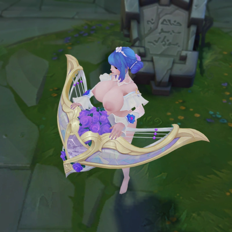 Crystal Rose Sona custom skin for League of Legends