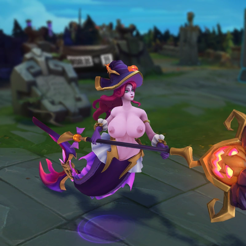Bewitching Nami custom skin for League of Legends