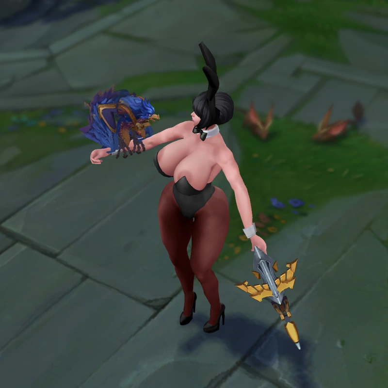 Bunny Suit Quinn custom skin for League of Legends