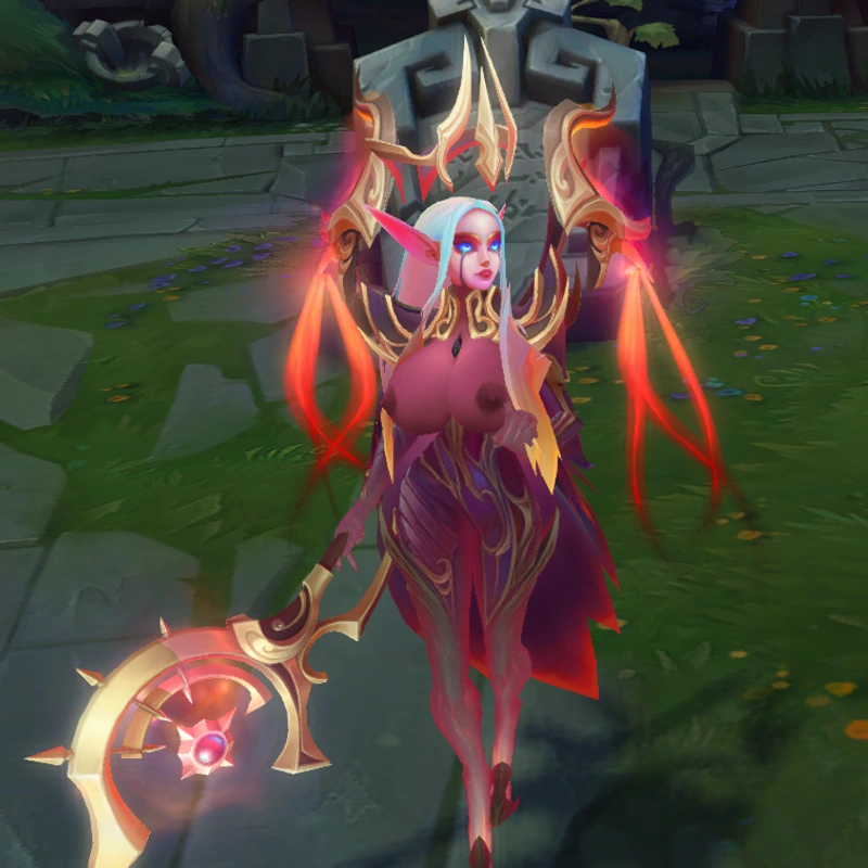 Nightbringer Soraka custom skin for League of Legends