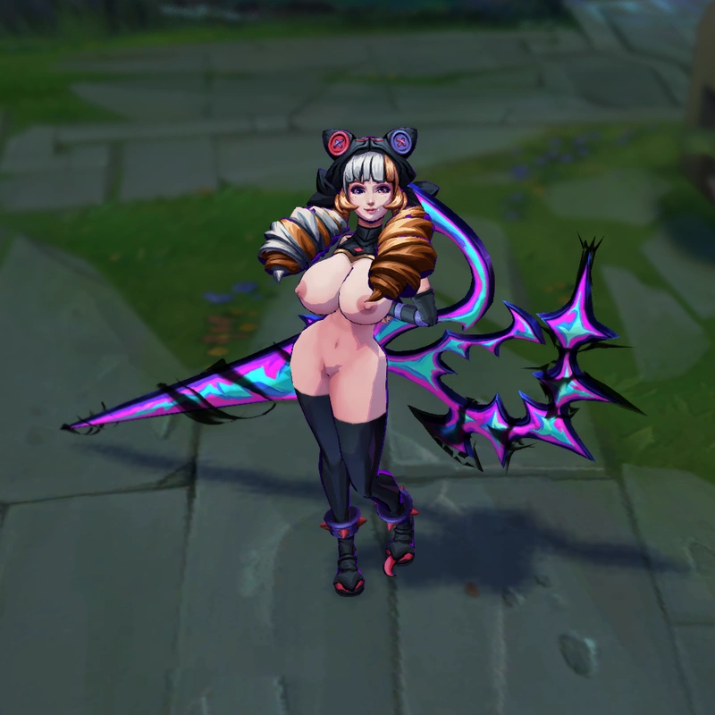 Soul Fighter Gwen custom skin for League of Legends