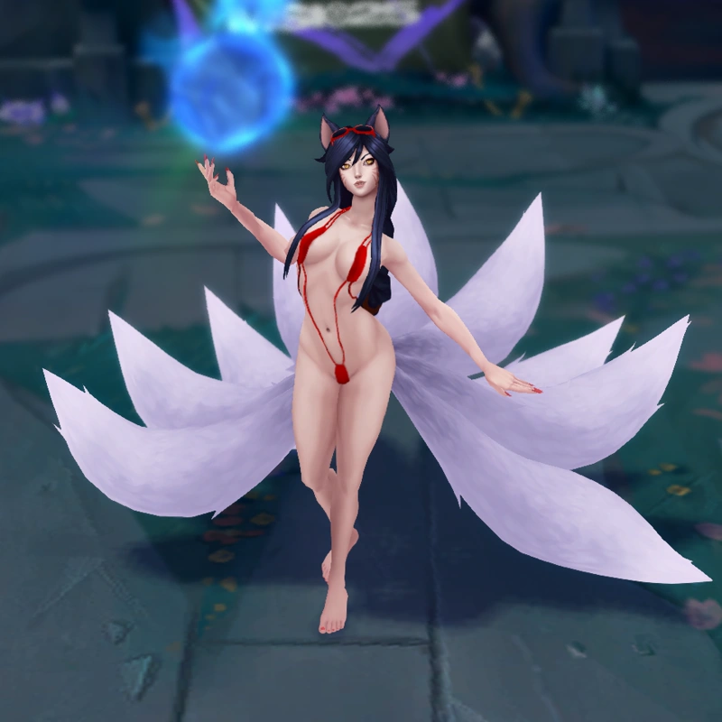 Pool Party Ahri custom skin for League of Legends