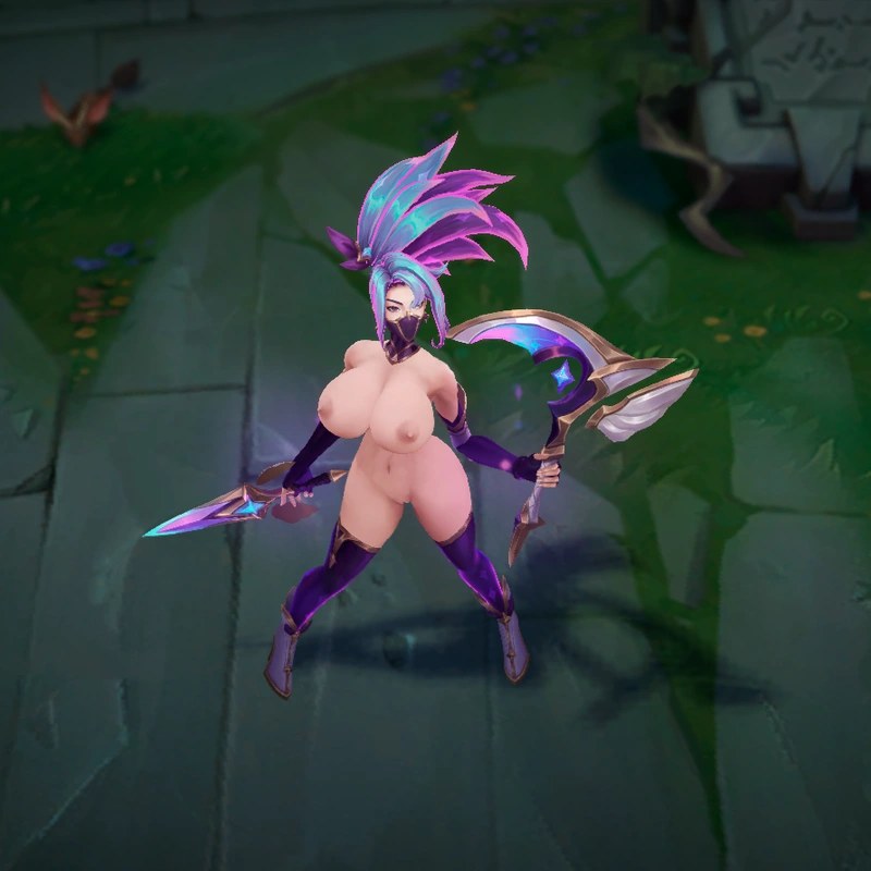 Star Guardian Akali custom skin for League of Legends