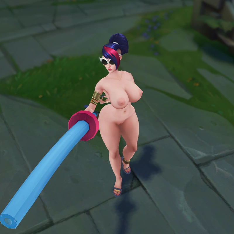 Pool Party Fiora custom skin for League of Legends