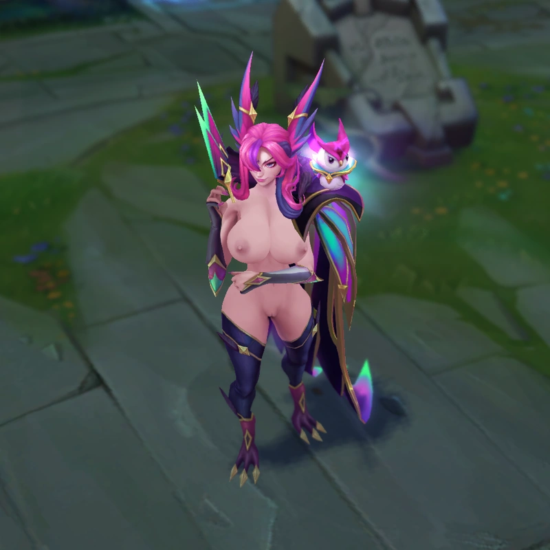 Star Guardian Xayah custom skin for League of Legends