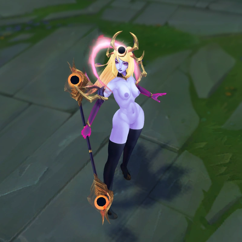 Dark Cosmic Lux custom skin for League of Legends